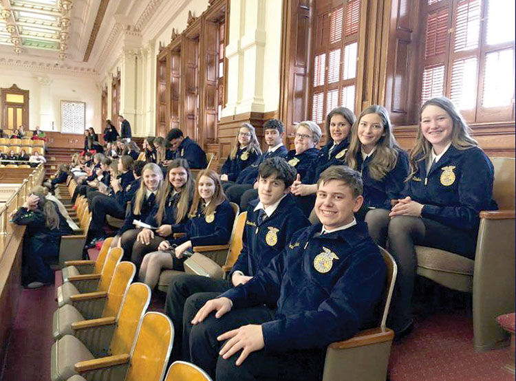 FFA students at the Capitol